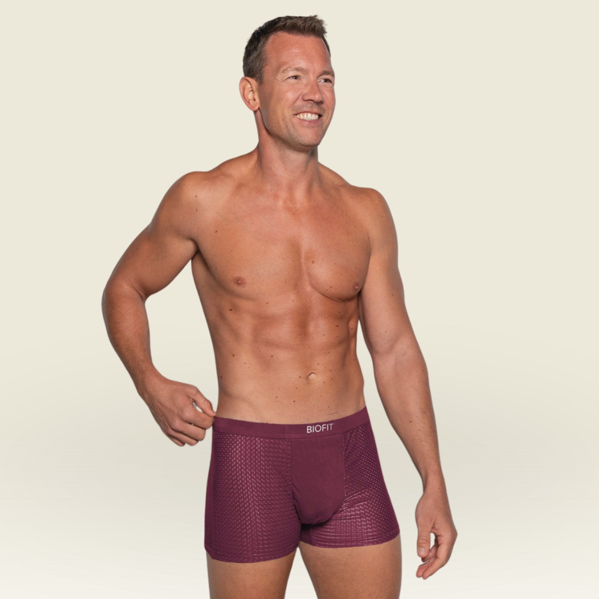 BIOFIT Essentials Boxer Trunks 3-Pack Red