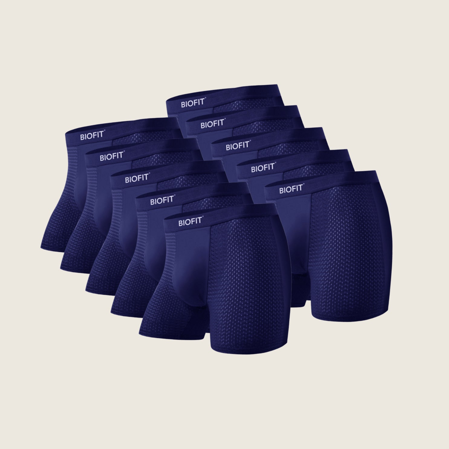 BIOFIT® Essentials Boxer Trunks 5-Pack Blue | + 5 FREE