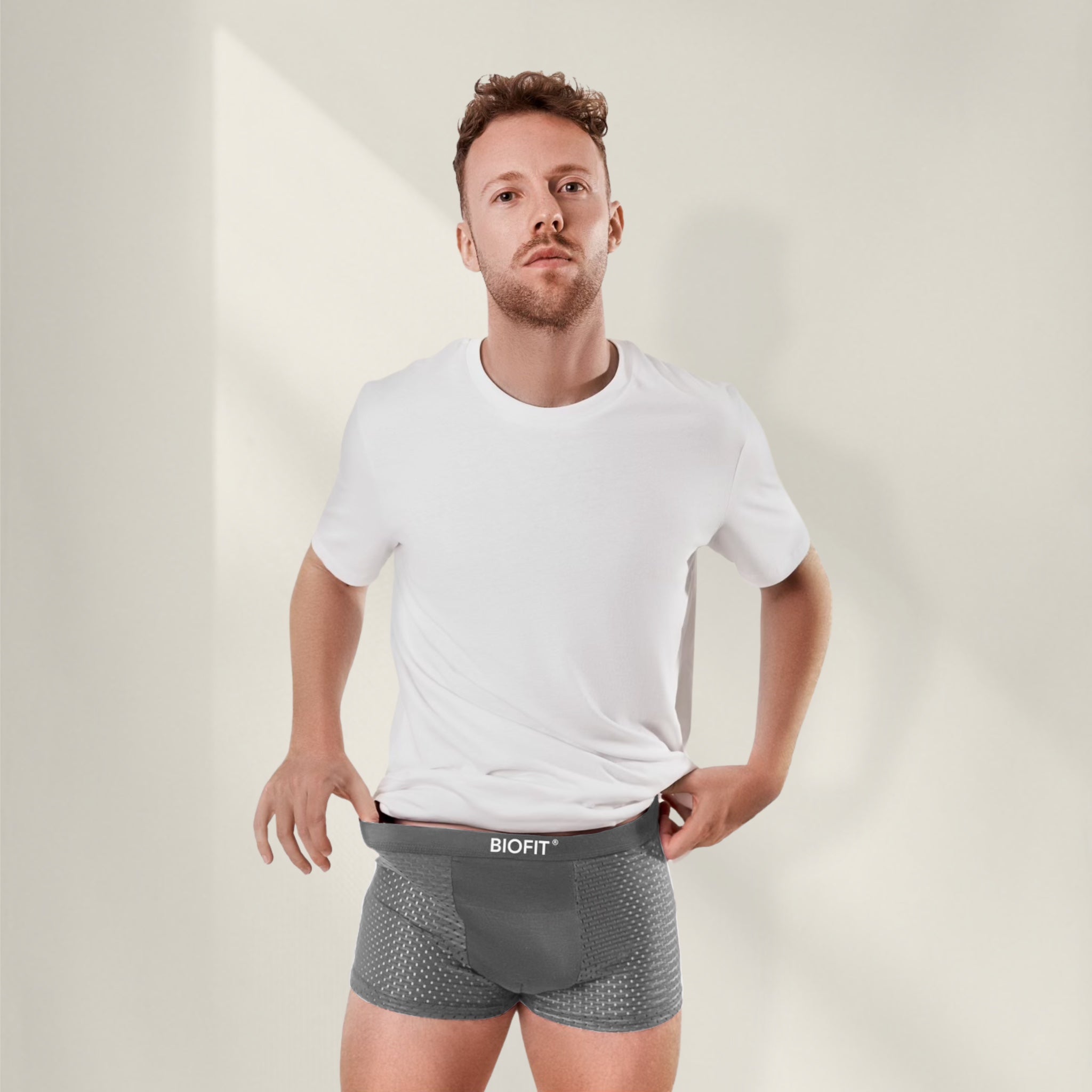 BIOFIT® Bamboe Boxershort Grijs