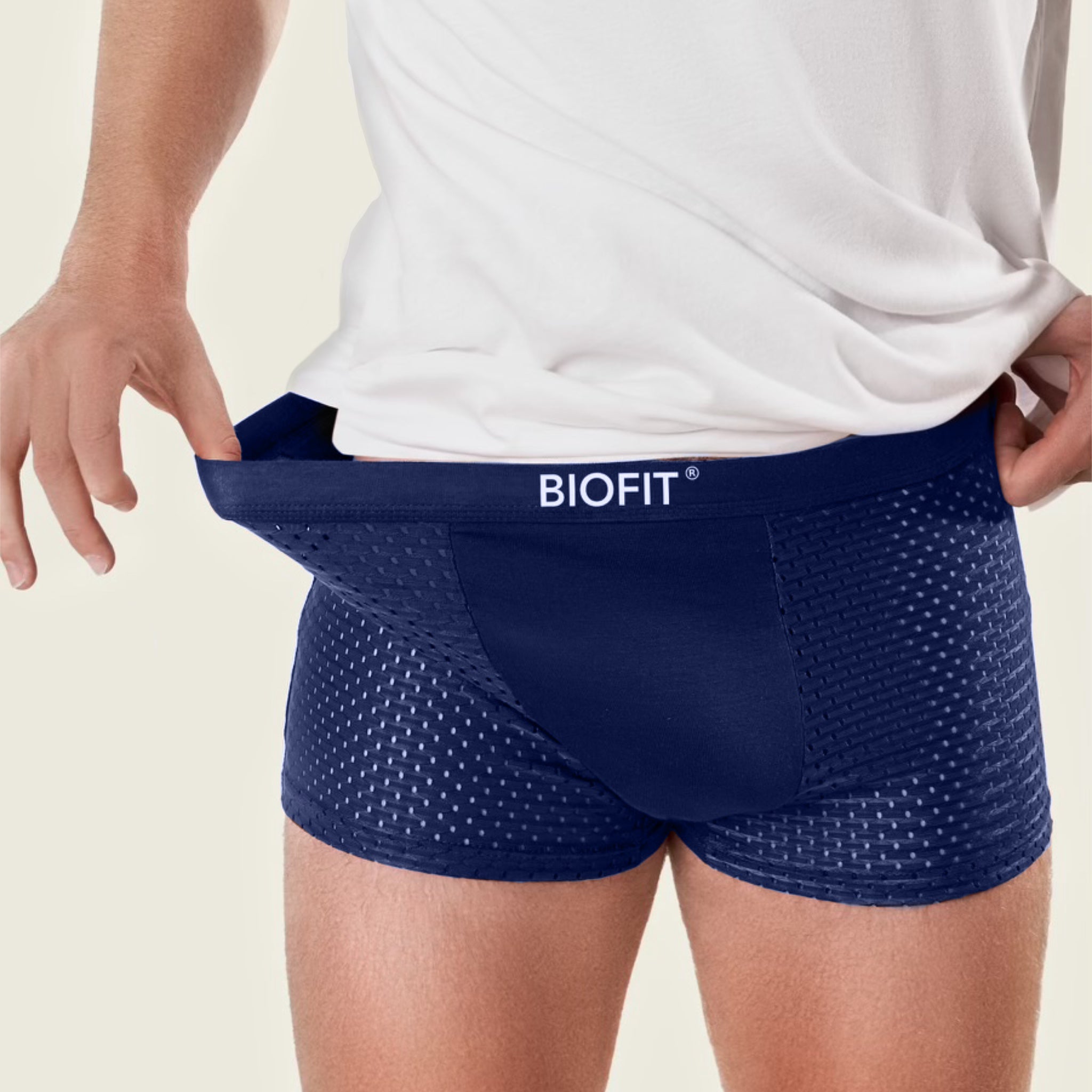 BIOFIT® Bamboe Boxershort Blauw