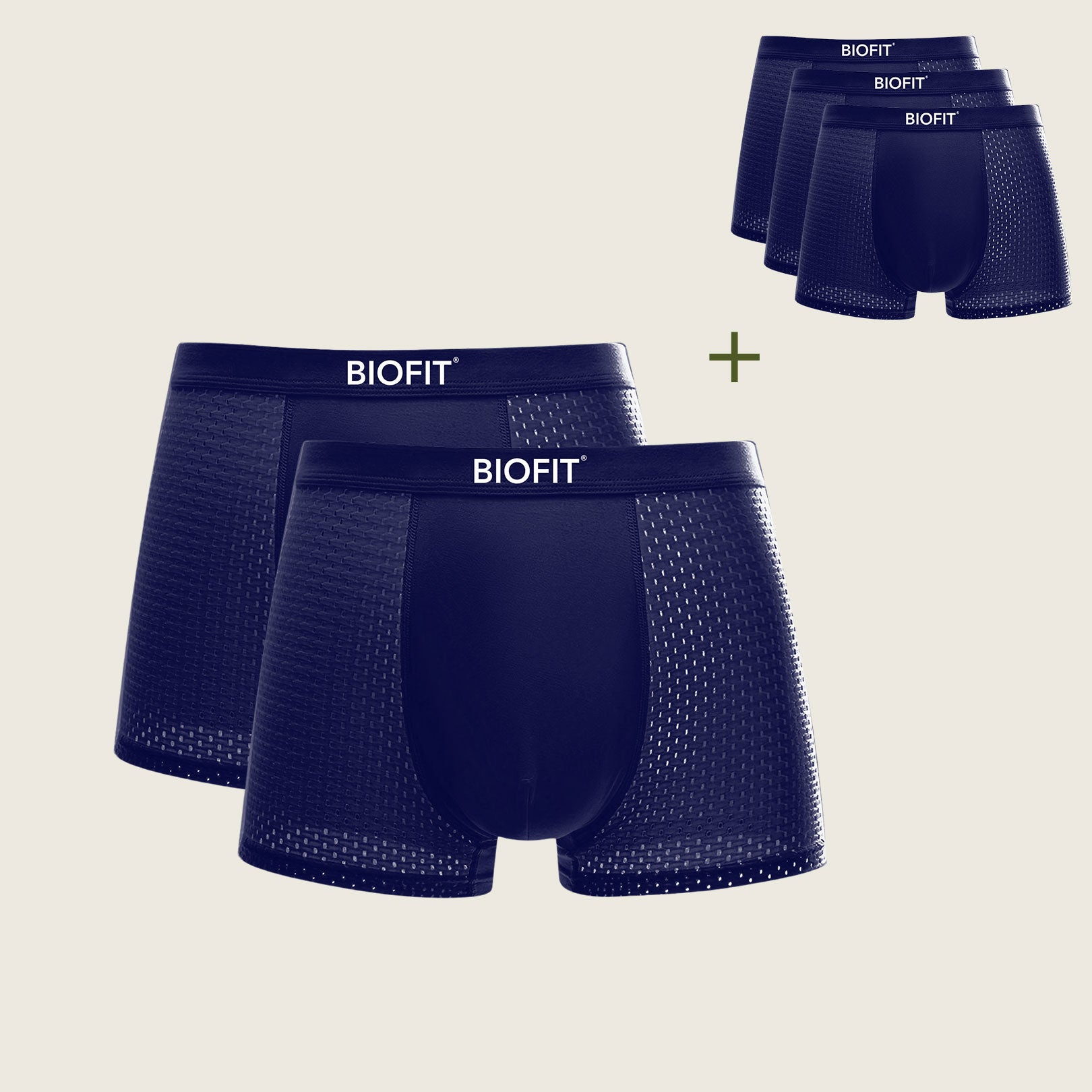 BIOFIT® Bamboe Boxershorts | Blauw