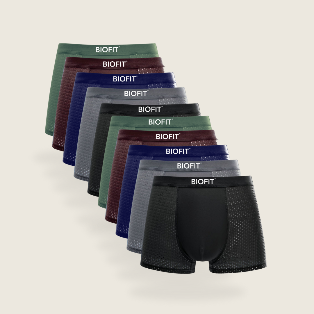 BIOFIT® Bamboe Boxers 10-Pack Veelkleurig