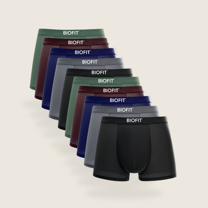 BIOFIT® Bamboe Boxers 10-Pack Veelkleurig
