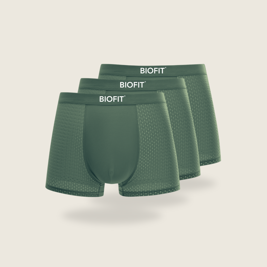 BIOFIT® Bamboe Boxershorts 3-Pack Groen