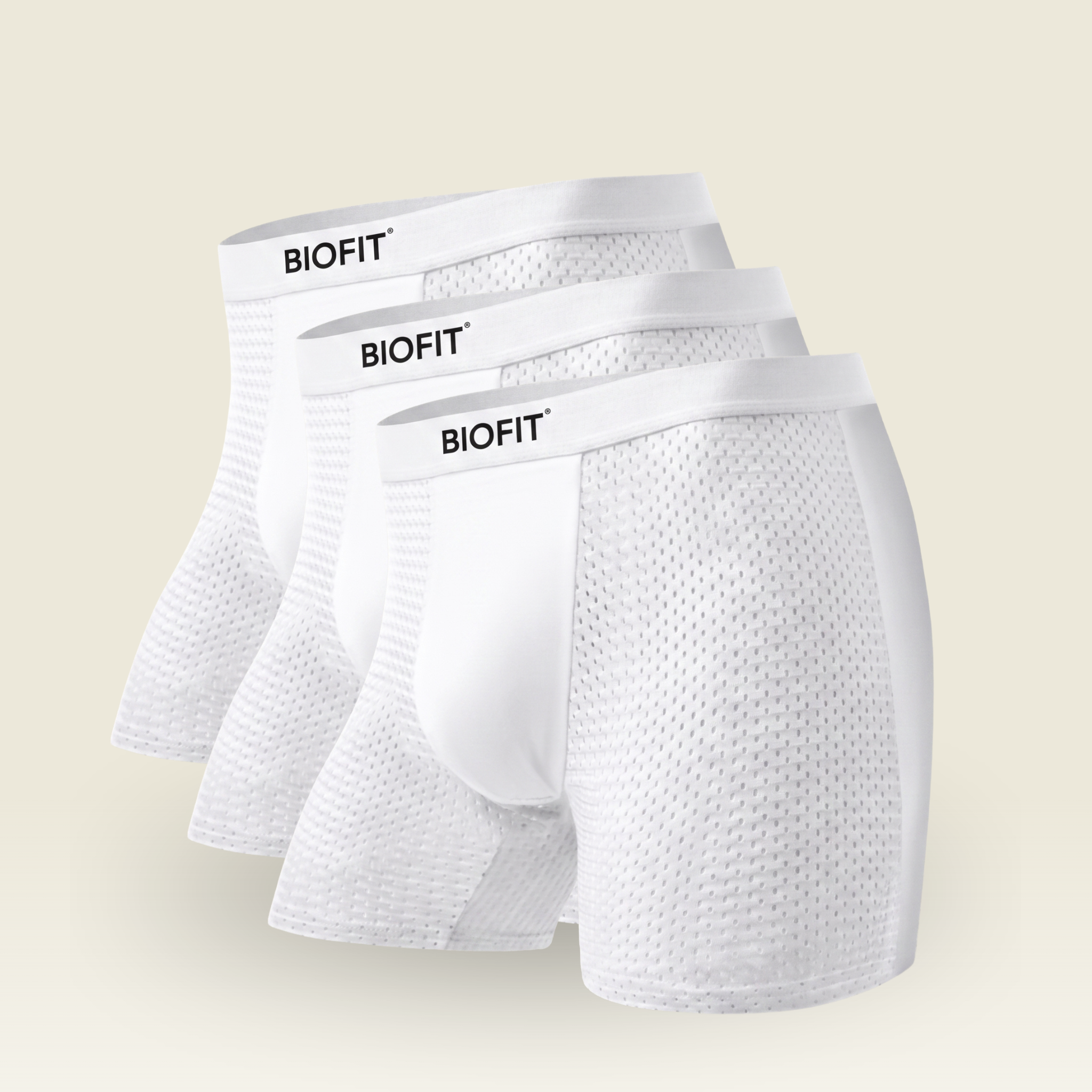 BIOFIT® Essentials Boxer Trunks White