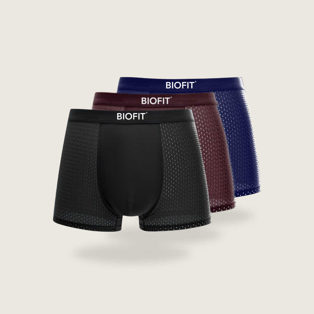 BIOFIT® Bamboe Boxershorts, 3-pack, veelkleurig