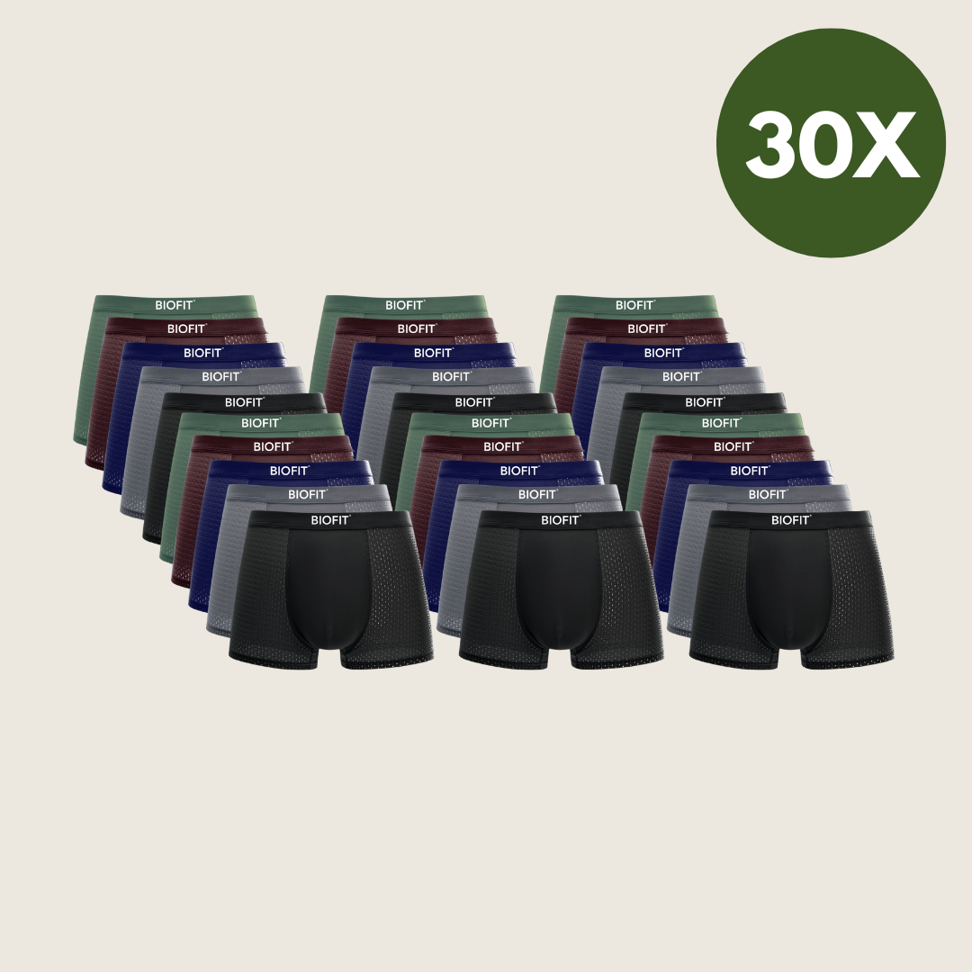 BIOFIT® Bamboe Boxers 30-Pack Veelkleurig
