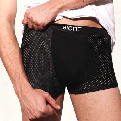 BIOFIT® Bamboe Boxershorts 10-Pack Zwart