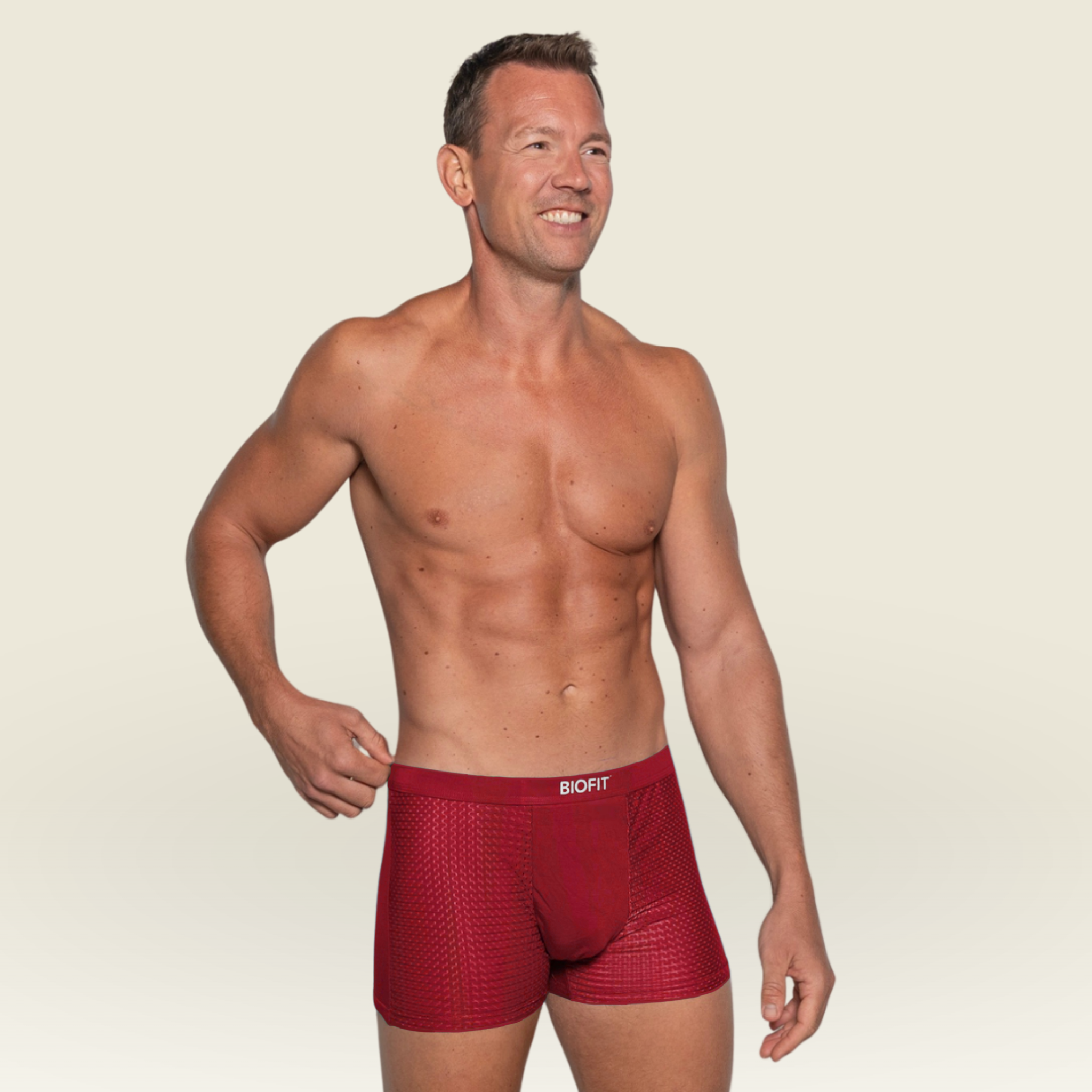 BIOFIT® Essentials Boxer Trunks Red