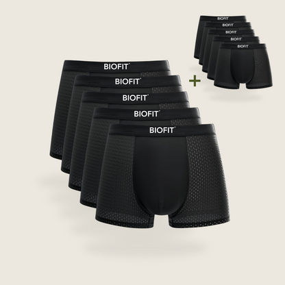 BIOFIT® Bamboe Boxers 5-Pack Zwart | + 5 GRATIS