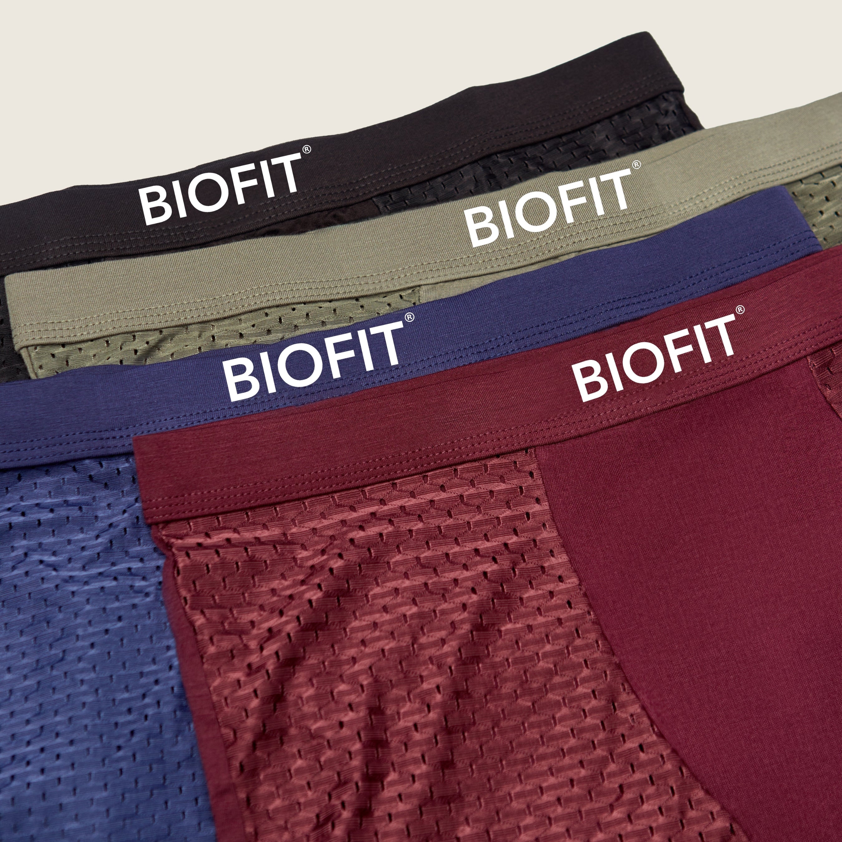 BIOFIT® Bamboe Boxershorts 10-Pack Zwart
