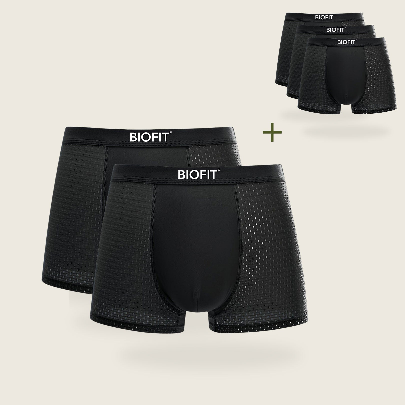 BIOFIT® Bamboe Boxershorts | Zwart